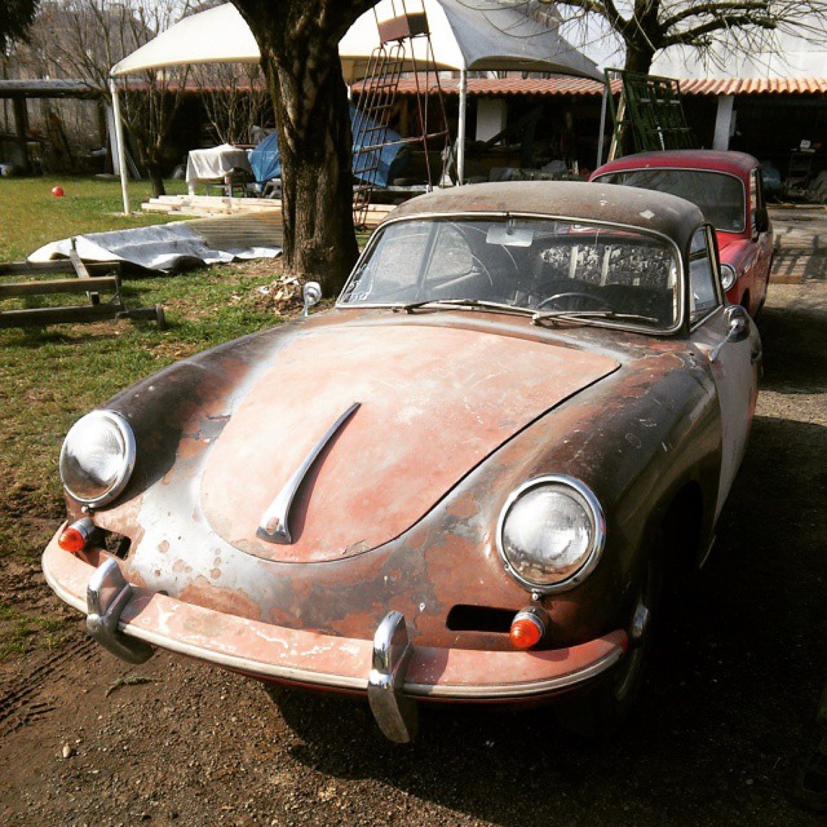 Porsche 356 rusty rustico