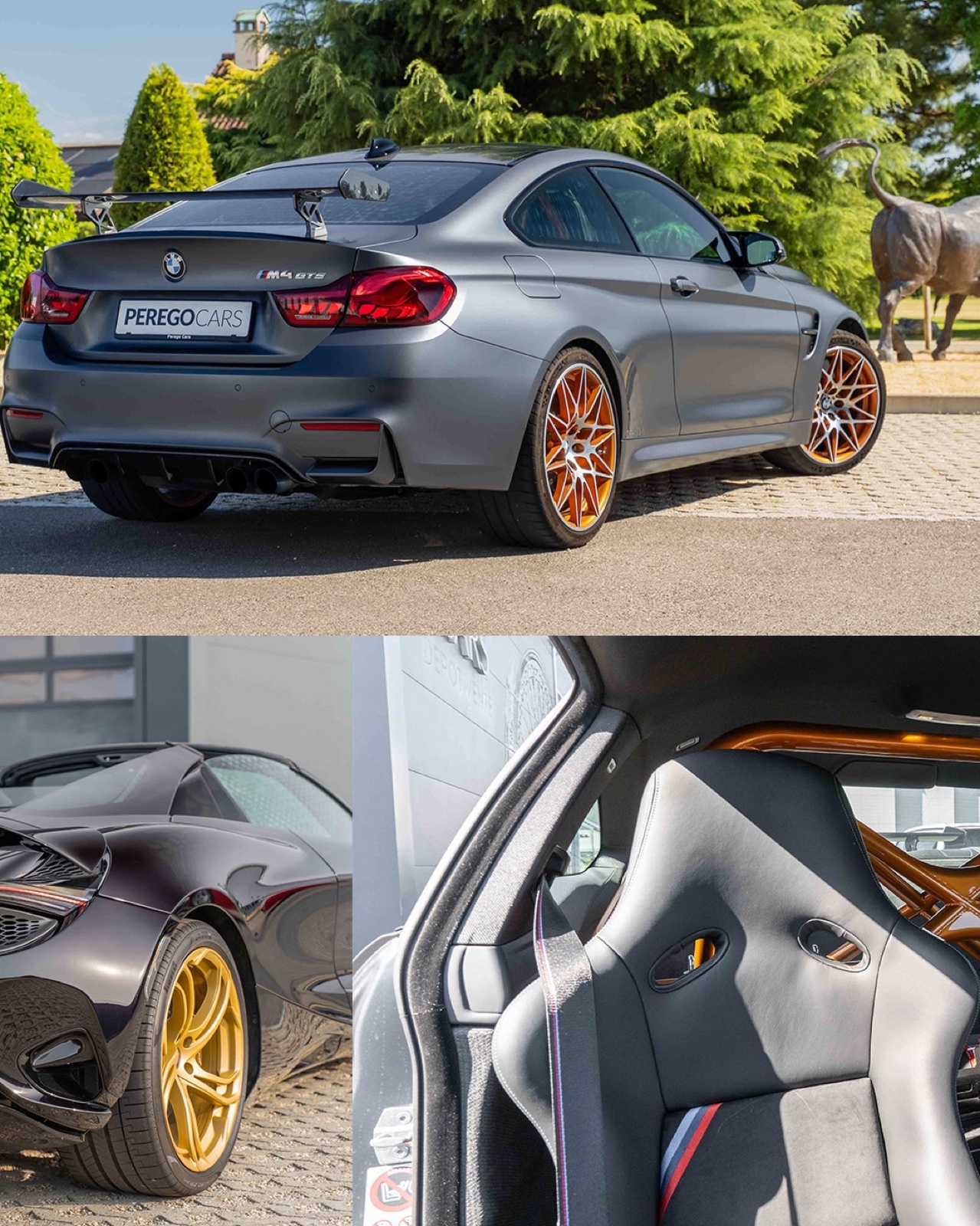 McLaren 750S Spider, BMW M4 GTS et Ferrari Roma